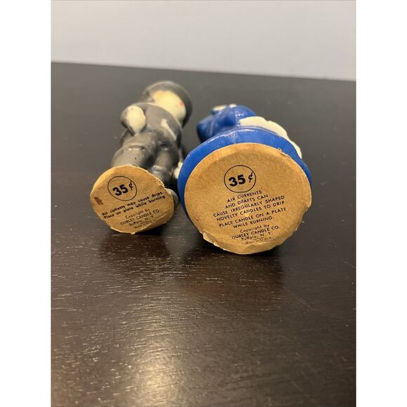 Vintage GURLEY Figural Thanksgiving Candles Pilgrims Man And Woman - Picture 5 of 5